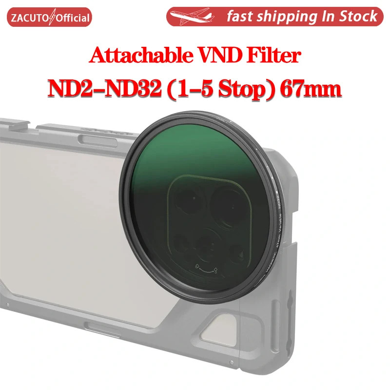 SmallRig Attable VND Filter ND2-ND32 (1-5 Stop) 67mm 4581