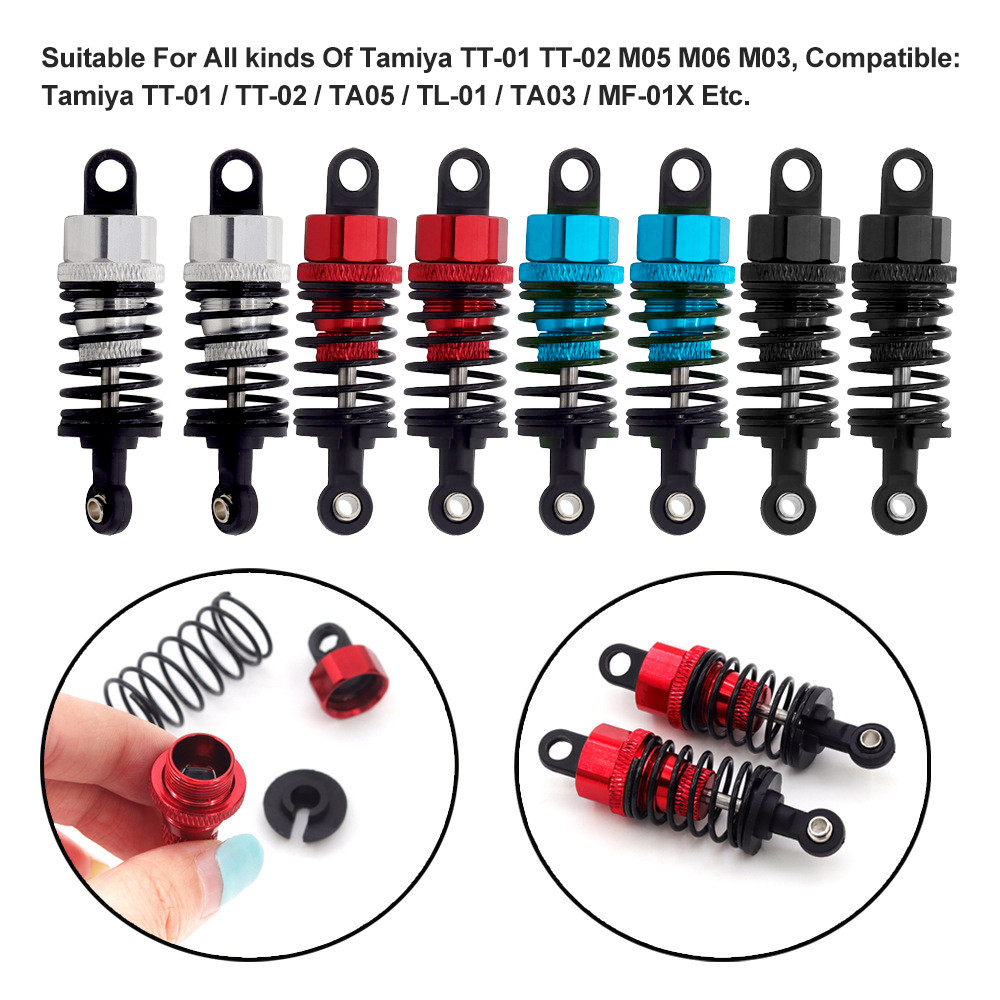 9imod 2PCS โช้คอัพ 55 มม.โลหะน้ํามัน Damper RC รถอะไหล่อัพเกรดสําหรับ Tamiya Tamiya TT-01 TT-02 M05 M06 M03 รุ่น