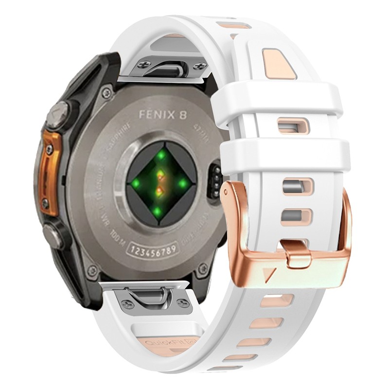 20มม. QuickFit ซิลิโคนสำหรับ Garmin Fenix 8 43มม. 7S/6s/6S pro/ 5S/5S plus/instinct 2S /epix Pro approach 42มม. สายนาฬิกา