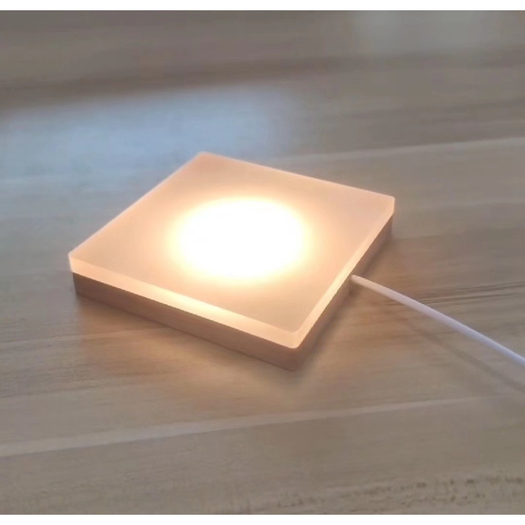 ไฟ LED ฐานไฟกลางคืนผู้ถือจอแสดงผลตกแต่งโคมไฟฐานไฟ LED Rotag ขาตั้งจอแสดงผล USB Boutique