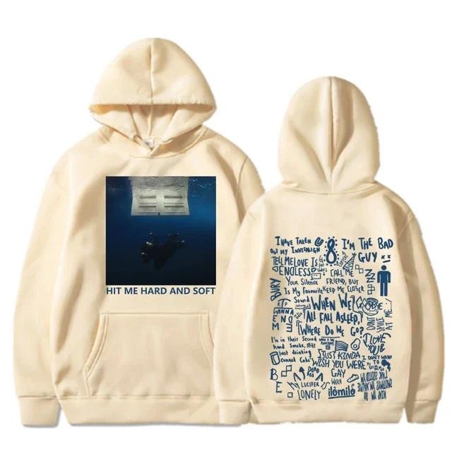 2024มีฮู้ดสำหรับทัวร์นุ่มและแข็ง billie pullover ผู้ชาย hoodies sudaderas ชาย