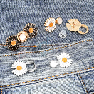 RH ตะขอร่นกางเกง หัวเข็มยึดปรับเอว ตะขอโลหะ ถอดได้ กระดุมเอว Fashion Pins
