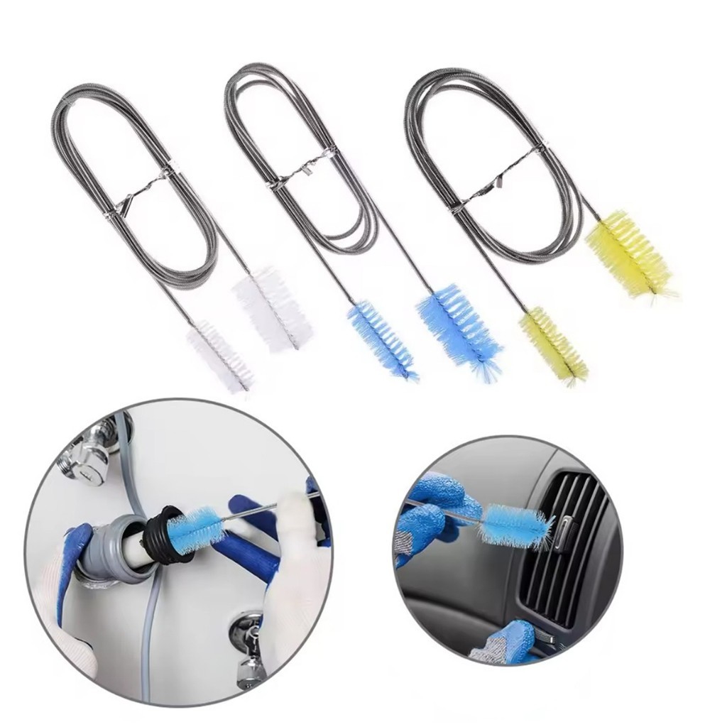 ยาว155ซม.แปรงสปริงขัดสายยาง แปรงขัดท่อ เครื่องแก้ว ตู้ปลา แบบสแตนเลส - รูปที่ 3