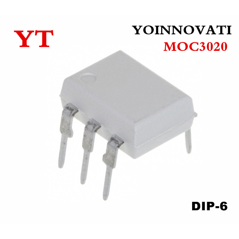 50 ชิ้น/ล็อต MOC3020 OPTOISOLATOR 4.17KV TRIAC DIP-6 คุณภาพดีที่สุด