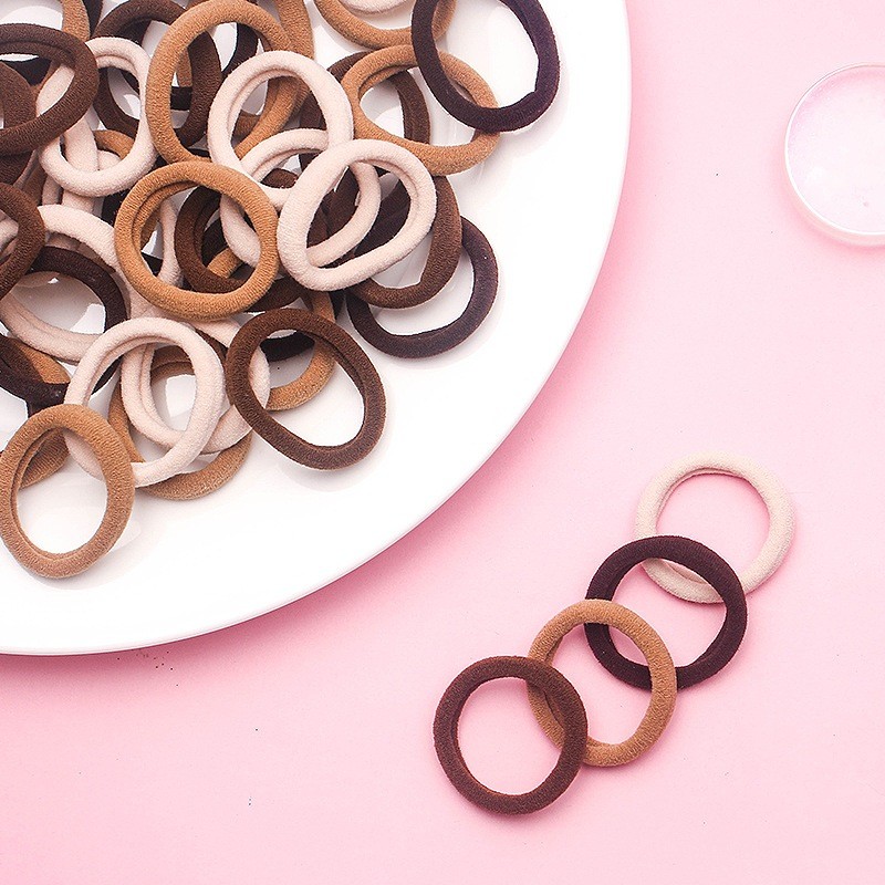 ยางรัดผมหางม้า กันลื่น ไร้รอยต่อ สไตล์เรียบง่าย 20 ชิ้น สีผสม เส้นใหญ่ สไตล์เกาหลีG3296 - รูปที่ 7