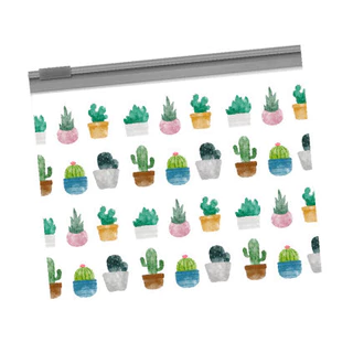 S0165 กระเป๋าซิปลอค A5 ซิปขาว ขนาด 17ซม.*23ซม. ใส่ดินสอ ปากกา เครื่องเขียน กันน้ำ กล่องดินสอ