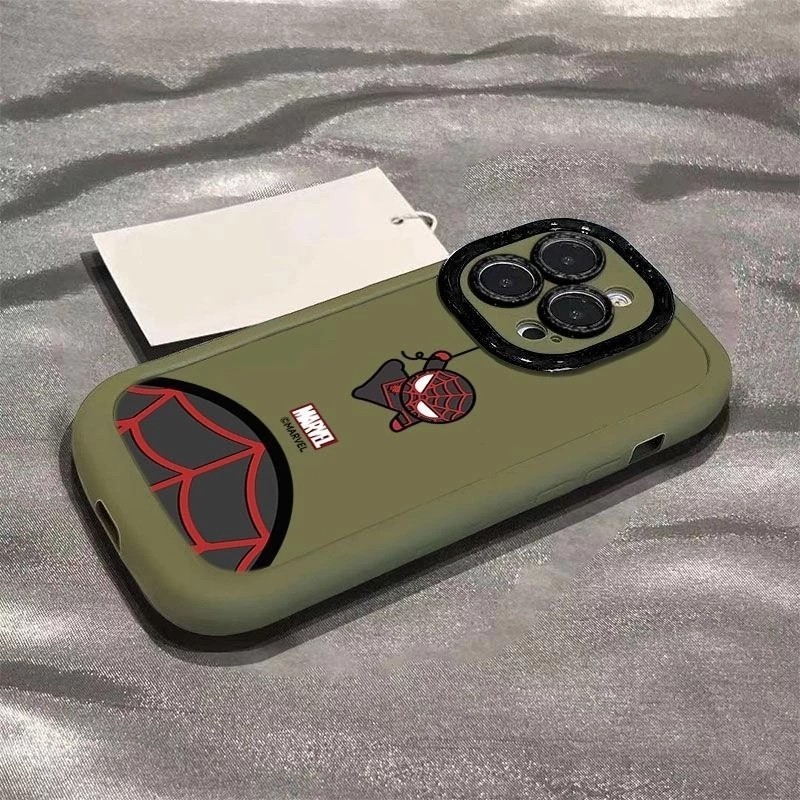 สําหรับiphone 16 15 14 13 12 11 Pro MAX X XR XS MAX 7 8 Plusเคสโทรศัพท์ปกอ่อนน่ารักการ์ตูนหลากสีSpider Man