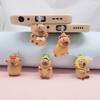 น่ารัก capybara ปลั๊กกันฝุ่นโทรศัพท์ charm อุปกรณ์เสริม andr…