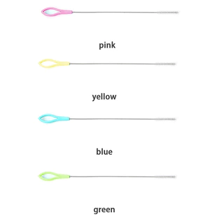 💕SW💕 แปรงหลอดยาว แปรงหลอดดูดขวดนม แปรงล้างหลอดสเตนเลส แบบเกลียว ด้ามจับยาว แปรงทำความสะอาดแบบโค้งงอได้ แปรงขนาดเล็ก