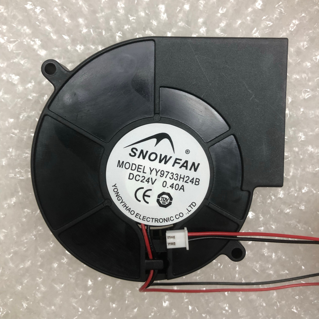 SNOWFAN เครื่องเป่าลม YY9733H24B 24V0.40A 9733 พัดลมระบายความร้อนเงียบ 9.7CM