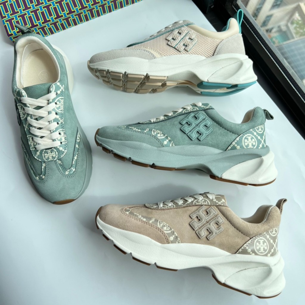 TORY BURCH 2025 GOOD LUCK รองเท้าเดินป่า รองเท้าผ้าใบ รองเท้าลําลอง