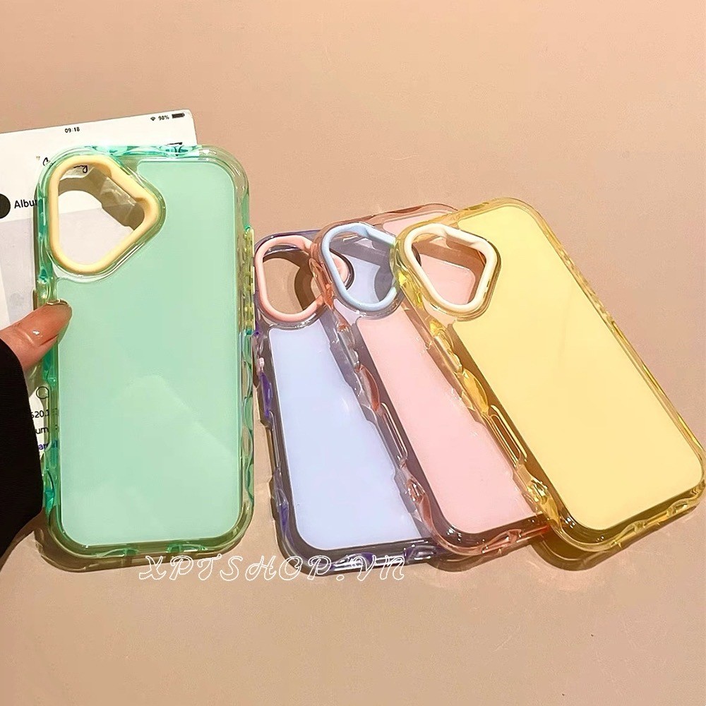เคสโทรศัพท์คลื่นสีลูกกวาดสําหรับ ไอโฟน 17 มือโปร สูงสุด 16 บวก 15 14 13 12 11 กันกระแทกป้องกันปลอก