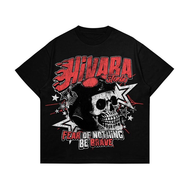 เสื้อยืดโอเวอร์ไซส์ Fear of Nothing Streetwear เสื้อยืด Unisex