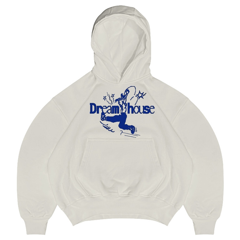 LOKAL Udloff Hoodie Boxy Brokenwhite Dreamhouse Oversize/Hoodie Boxy Unisex/Hoodie แบรนด์ท้องถิ่น/Ho