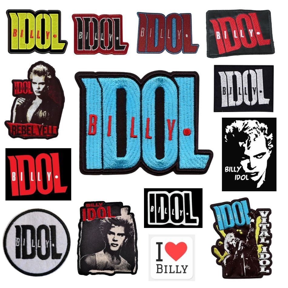 BILLY IDOL ปักแพทช์โลโก้สัญลักษณ์เย็บปักถักร้อย