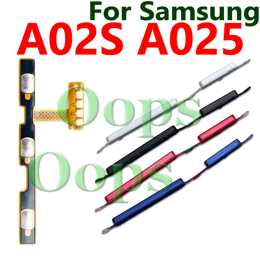ปุ่มปรับระดับเสียงไฟ Flex สําหรับ Samsung Galaxy A02S A025 สวิตช์ปุ่มเปิด/ปิดระดับเสียง Flex Cable