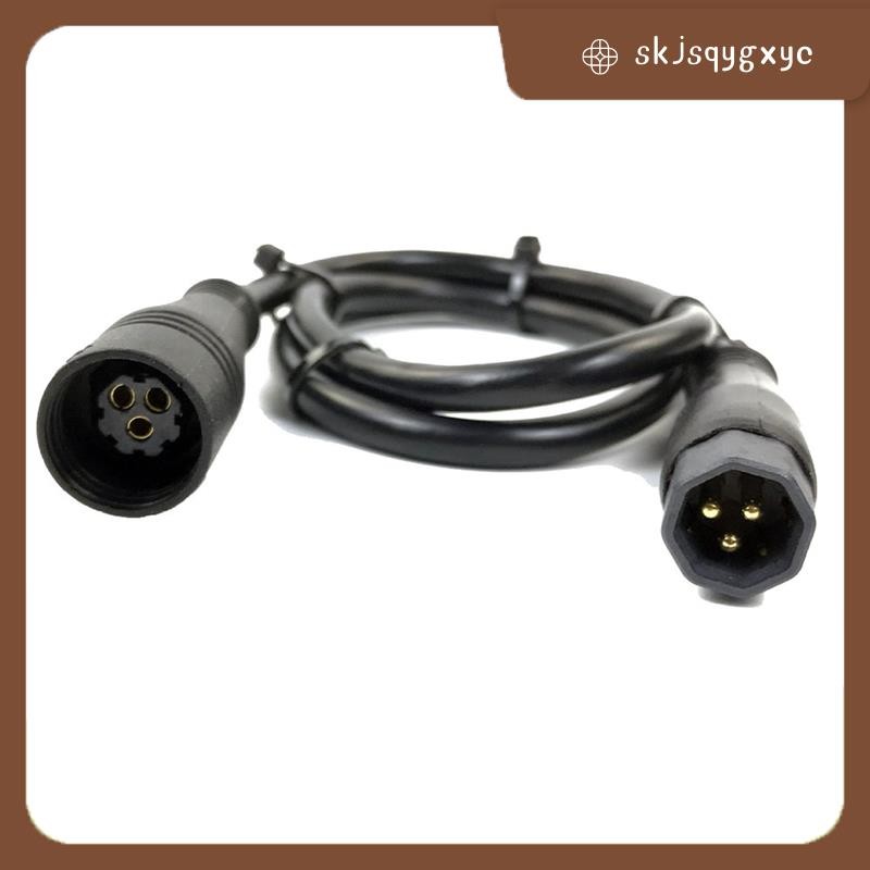 skjsqygxyc9 Pin Wheel Hub Motor Cable 60cm EBike Motor Extension Cable Female to Male Connector for 