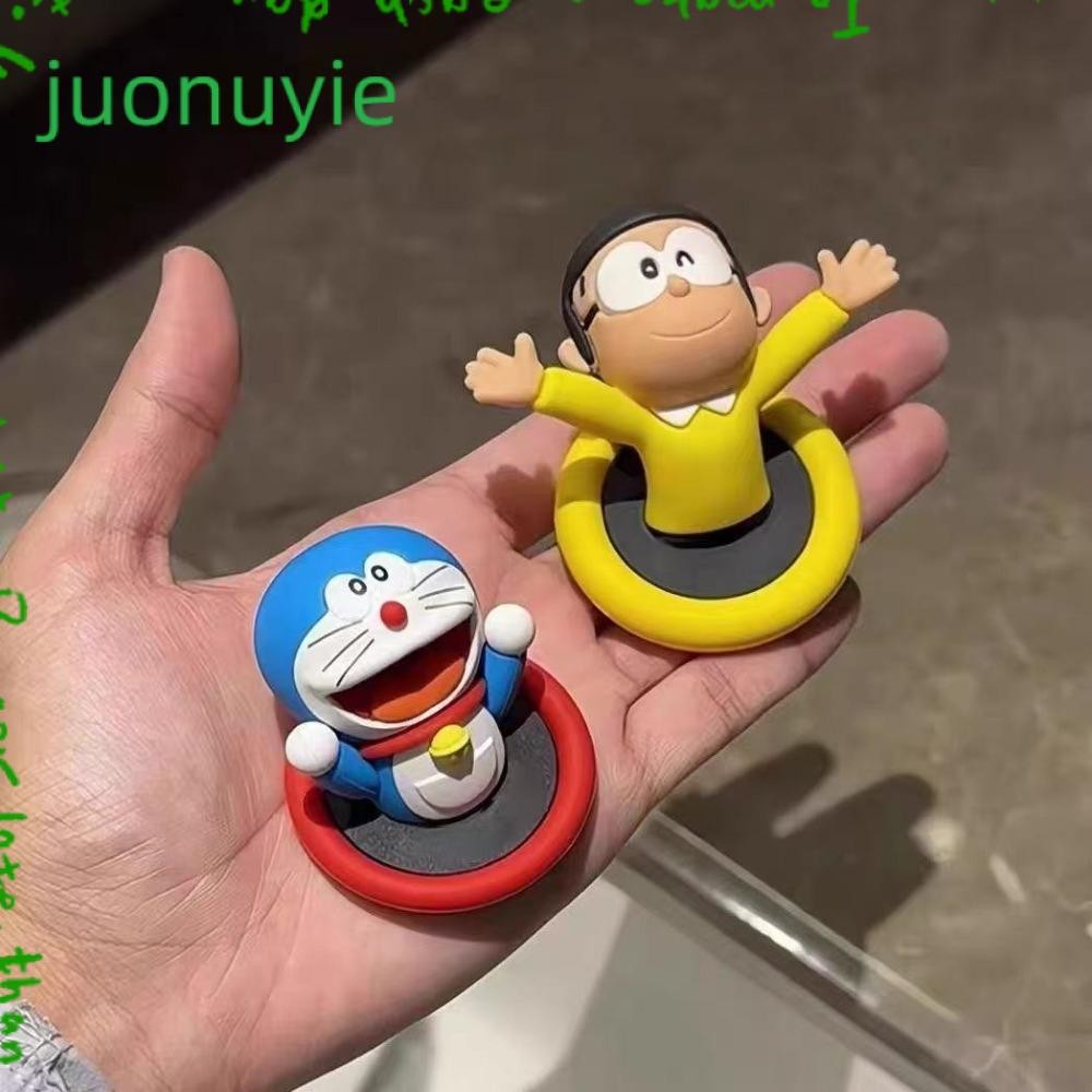 JUONUYIE แม่เหล็กติดตู้เย็น, รูปแบบการ์ตูน Doraemon Theme ตะขอแม่เหล็ก, มัลติฟังก์ชั่นผลสติกเกอร์แม่เหล็กสเตอริโอของขวัญ