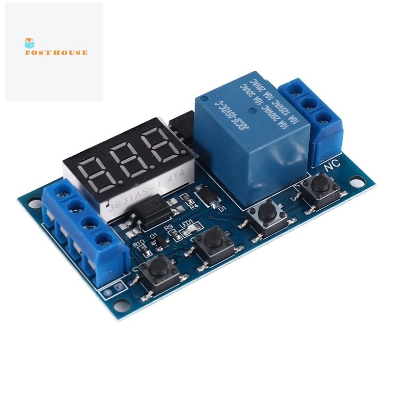 [posthouse]-521 Digital Time Delay 1 Way Relay Trigger Cycle Timer Delay Switch Circuit Board Timing