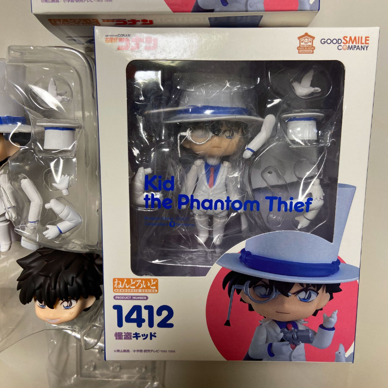 Detective Conan 1412 Kaito Kid Kaito Kuroba รุ่น Q Nendoroid Poseable Action Figure ของเล่นสะสม