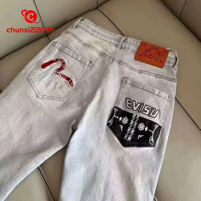 Evisu3162 New Style All-Match ปักกางเกงยีนส์ Letter Casual
