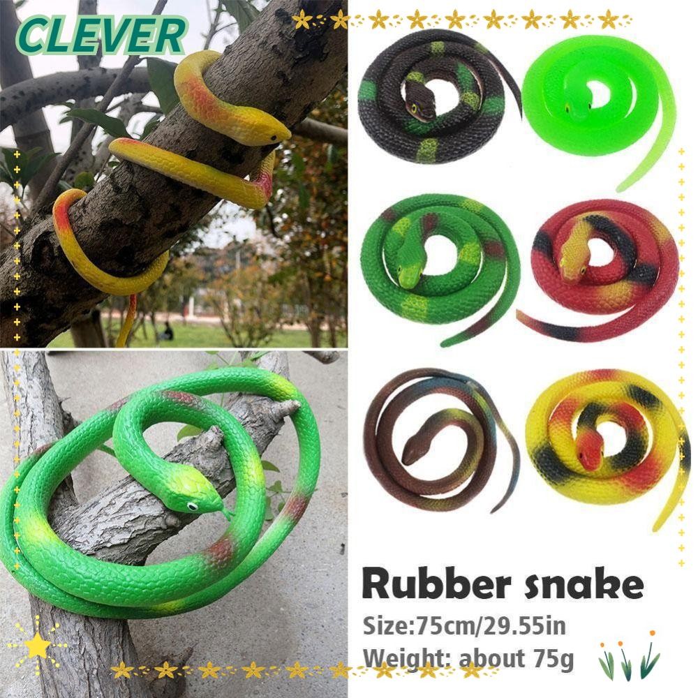 CLEVER Bionic Snake, สมจริง Tricky Prop งูปลอม, ความแปลกใหม่ปฏิบัติ Jokes งูรุ่น Party Favor ตลก Prank งูของเล่นสําหรับผู้ใหญ่เด็ก