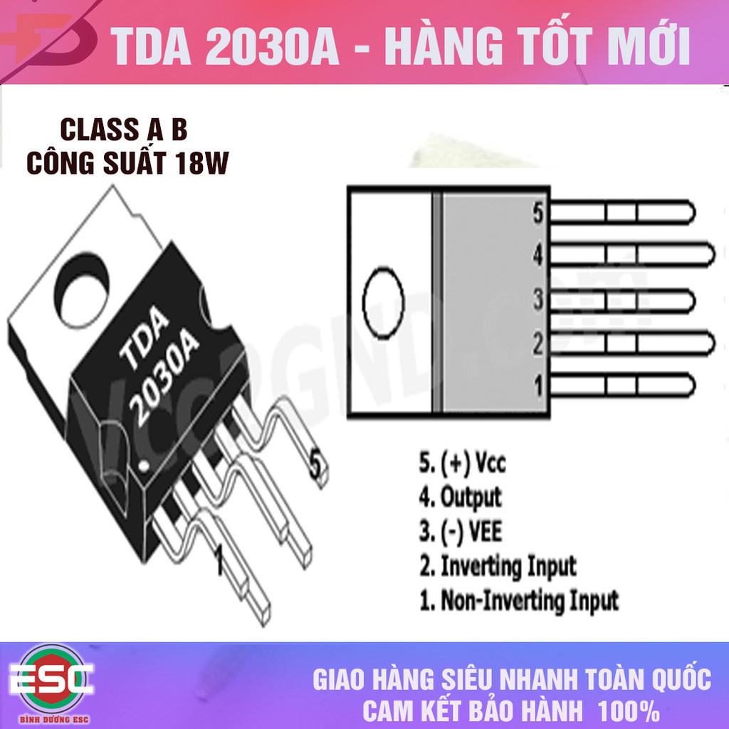 IC TDA2030 TDA2030A TDA 2030 คุณภาพเสียงใหม่