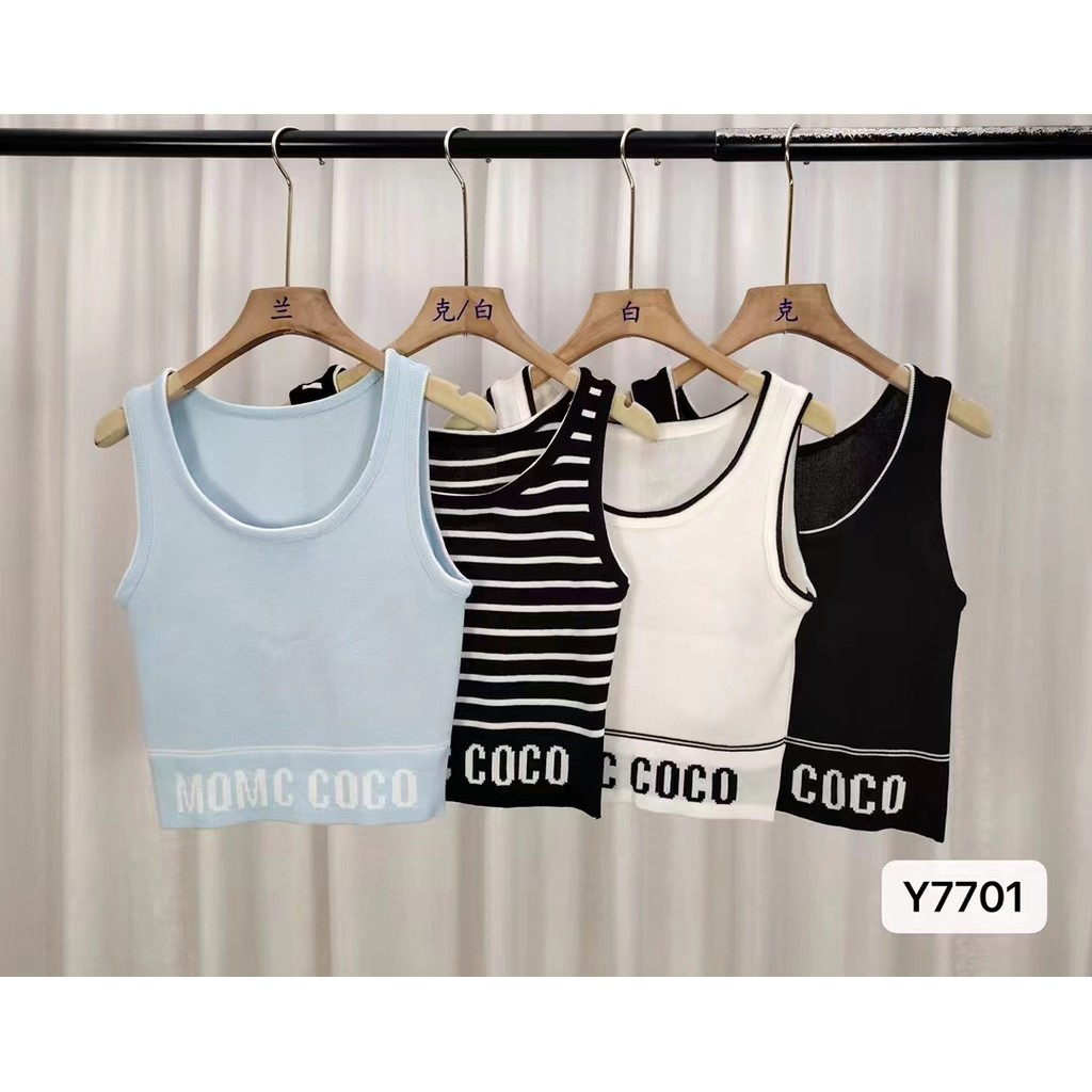 แฟชั่นลําลอง U-คอ Letter Jacquard Slim-Fit เสื้อกั๊กด้านนอก Horse Guards 6IGI