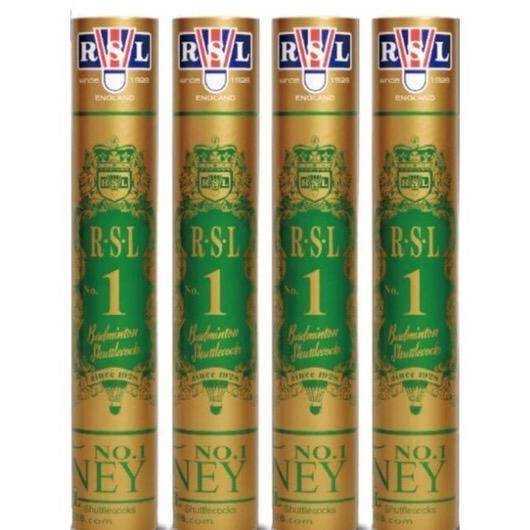 12 ชิ้น RSL Gold No.1 ลูกขนไก่คุณภาพสูงขนห่านลูกขนไก่