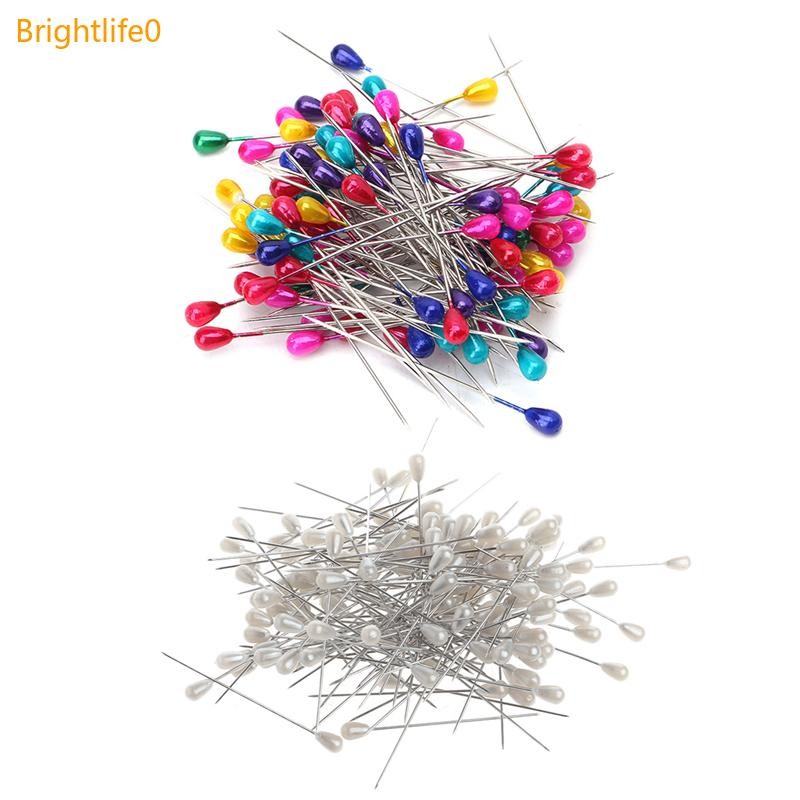 Brigh สําหรับไข่มุกยาวพิเศษสําหรับหัว Dressmaking Pins งานแต่งงาน Corsage Florists เย็บ D