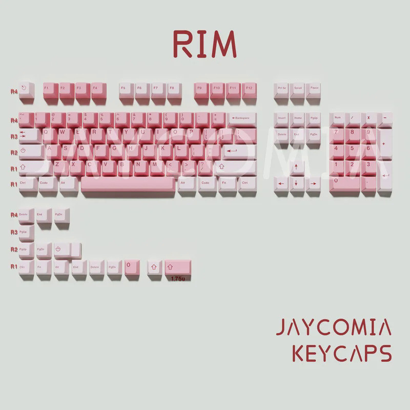 GMK RIM Theme Cherry Profile Keycaps 121 Keys/Set Double Shot For Mechanical Keyboard DIY Custom GK6