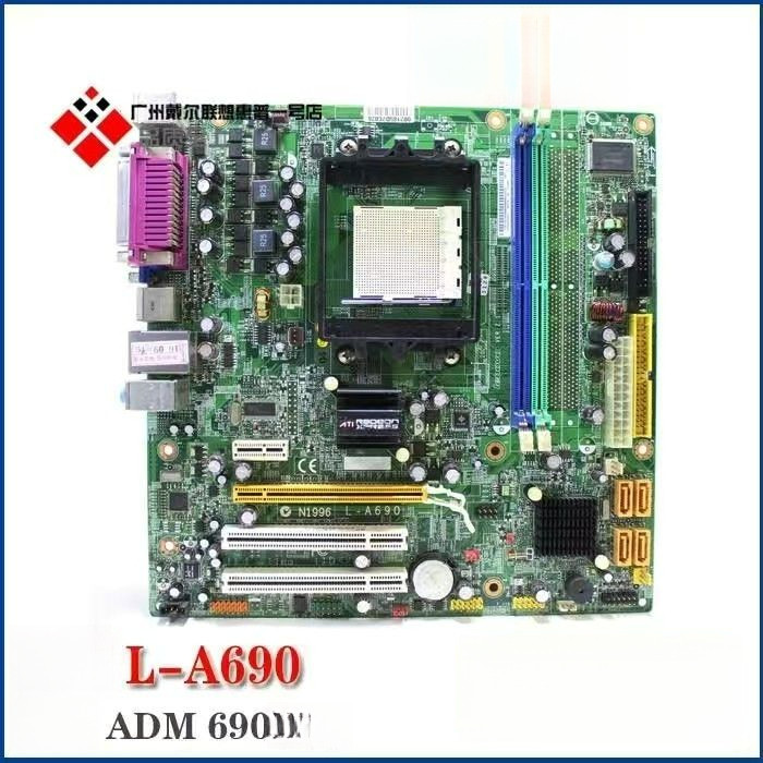 เดิม Lenovo L-A690เมนบอร์ด RS-690MM t5900v n1996 AM2/3 DDR2เมนบอร์ด