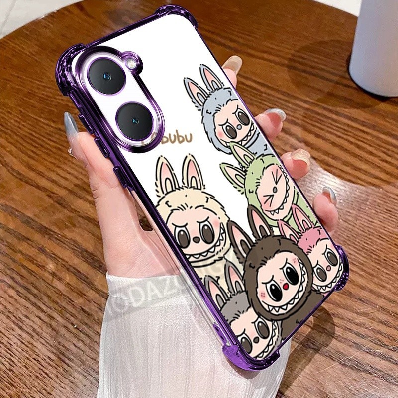 สําหรับvivo Y03tปลอกซิลิโคนอ่อนนุ่มElectroplating TPU SoftCase Drop-proofการ์ตูนกันกระแทกVIVOY03tกรณีโทรศัพท์มือถือฝาครอบป้องกัน