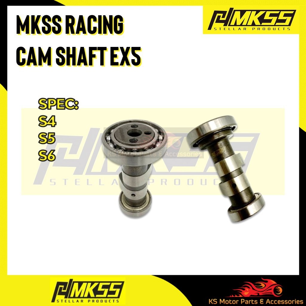 MKSS RACING S4 S5 S6 Camshaft Cam Shaft Racing Ex5 Dream Wave100 Class1 Sym Ebonus Wave100R Kris100