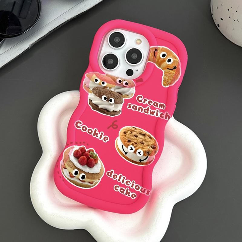 ปลอกHpสําหรับiPhone 11 11 Pro 11 Pro Max 12 12 Pro 12 Pro Max 13 13 Pro 13 Pro Maxกรณีขนมหวานน่ารักซ