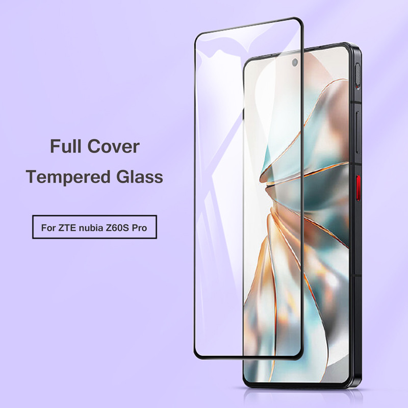 กระจกนิรภัยแบบเต็มหน้าจอสําหรับ ZTE nubia Z60S Pro Z60SPro 5G 6.78 "9H Ultra Thin Premium โทรศัพท์ป้
