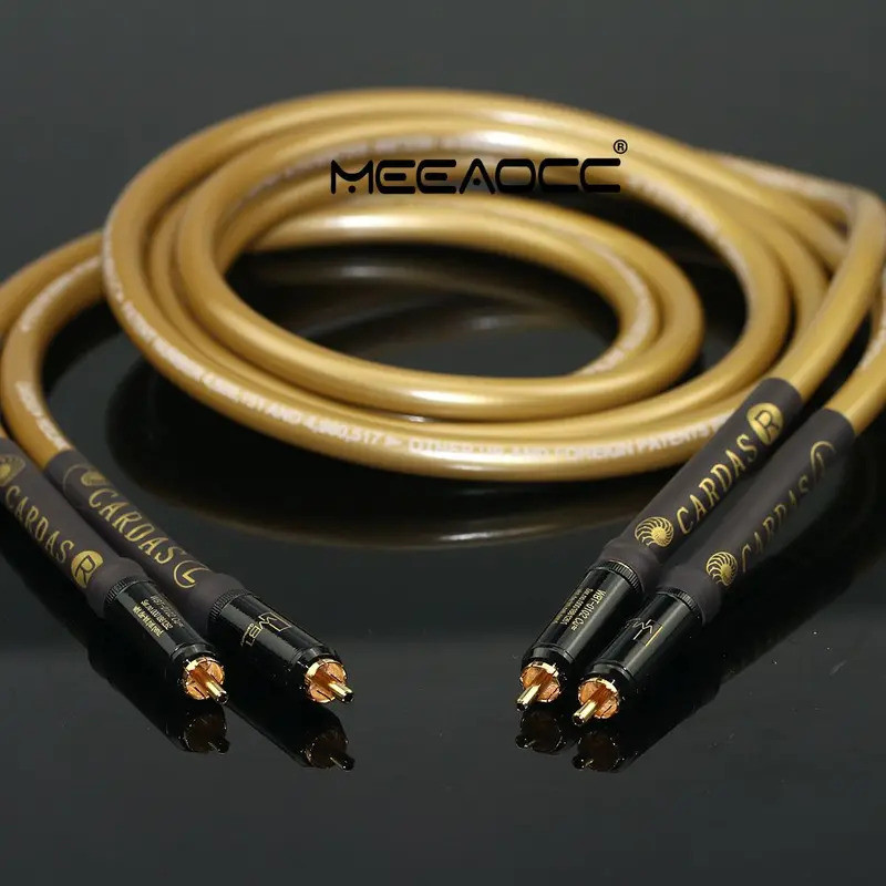 Original卡达斯cardas Golden 5-C Golden Ratio HiFi-END เกรด RCA สายสัญญาณเสียง CD เครื่องขยายเสียงสายเชื่อมต่อ WBT-0102 ปลั๊ก RCA