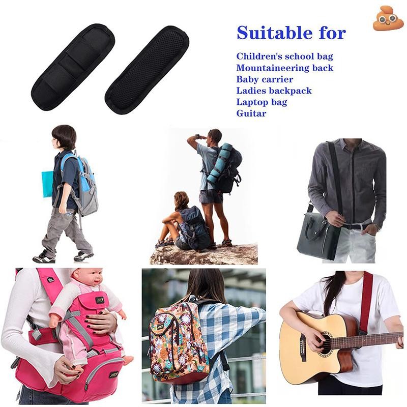 [LO] 1 PC สายคล้องไหล่ที่ถอดออกได้ Pad เบาะสําหรับกระเป๋าเป้สะพายหลังกระเป๋าสะพาย Deion ลื่นสายคล้องไหล่ Pad กระเป๋าอุปกรณ์เสริม TH - รูปที่ 6