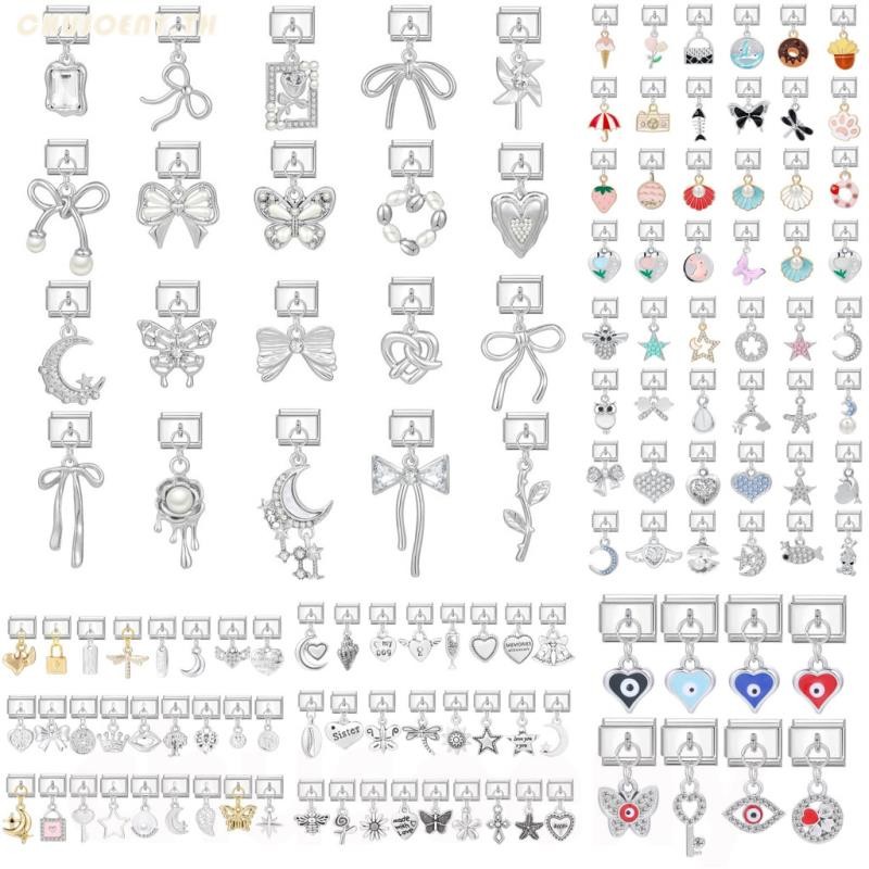 Diy อิตาเลี่ยน Charm สร้อยข้อมือ Links Fit 9 มม.Originality จี้ Niche Retro สไตล์คู่มือเครื่องประดับบุคลิกภาพแนวโน้ม Workmanship สร้อยข้อมือโมดูลอะไหล่