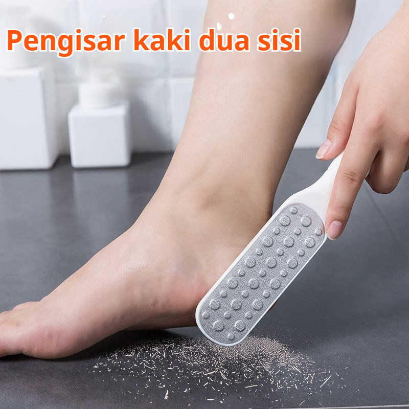 อุปกรณ์ขัดเท้าสองด้าน แผ่นขัดแคลลัส ขูดหนังส้นเท้า ทําเล็บเท้าในบ้าน