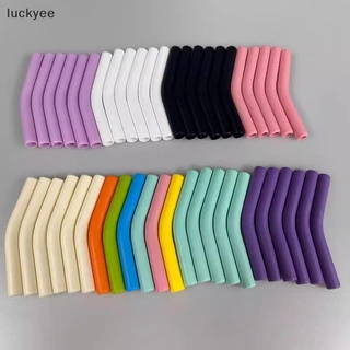 Luckyee 6 ชิ้น/เซ็ตซิลิโคนอ่อนฟางครอบคลุมหลอดเคล็ดลับครอบคลุม Fit สําหรับ 9 มม.กว้างสแตนเลสหัวฉีดหลอด TQ
