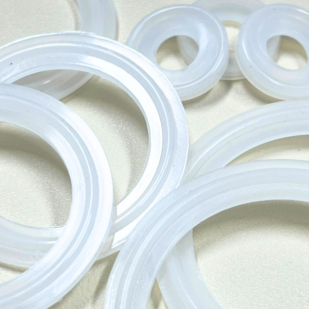 Ferrule silicone เฟอร์รูล ปะเก็นยางซิลิโคน สีขาวใส สำหรับเฟอร์รูล Size 1/2