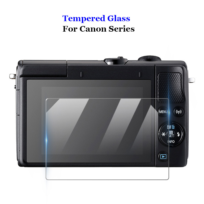 สําหรับ Canon EOS M3 M5 M10 M6 M50 M100 100D 200D 200DII 250D G1XII G1XIII RP G1 G5 G7 G9 X Mark II III X7 X7 X9 X9 X7 X9 X9 X3 ป้องกันหน้าจอS2 ฟิล์มกระจกนิรภัยSLR