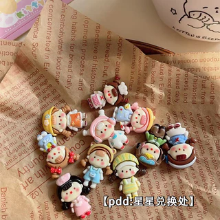 [100ในสต็อก] สาวมืออาชีพน่ารักอุปกรณ์เรซิน DIY กาวครีมเคสโทรศัพท์วัสดุกิ๊บติดผม DIY ถ้วยน้ำเครื่องเขียนสติกเกอร์ตกแต่ง