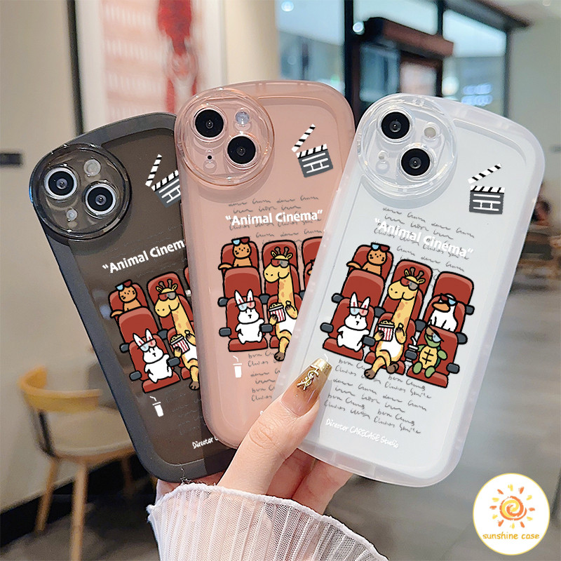 การขายกวาดล้าง โปร่งใส เคสโทรศัพท์รูปสัตว์สำหรับดูหนัง 11 For iPhone12 13 14 15 Pro MAX X XS XR XS 6 7 8 Plus SE2020
