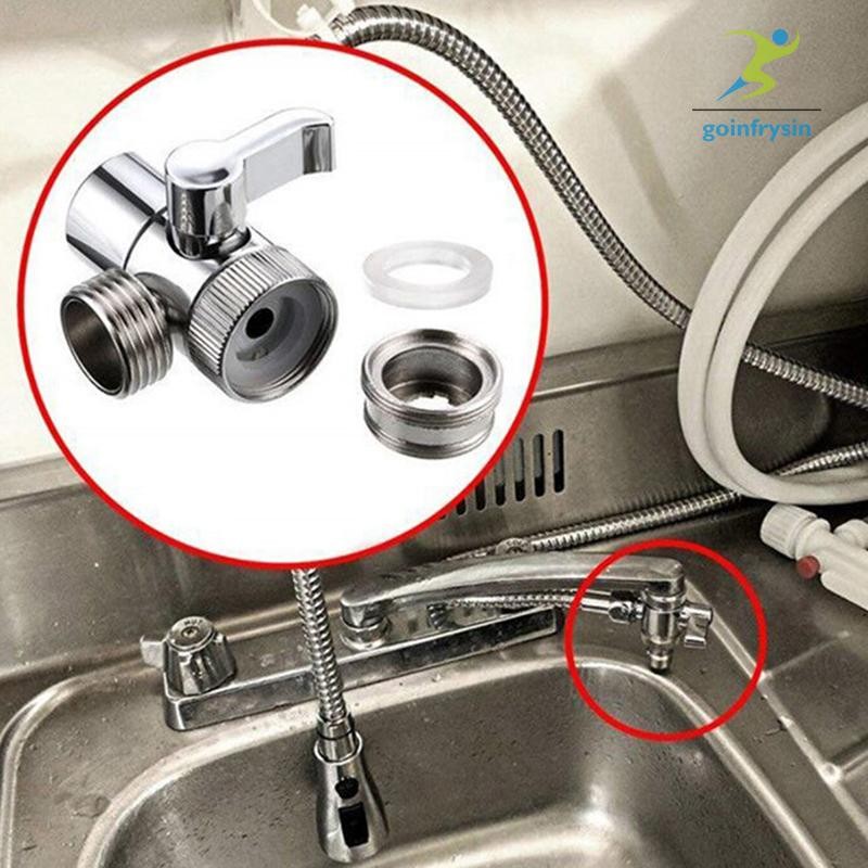 [DI] Switch Faucet Adapter Kitchen Sink Splitter Diverter Valve Water Tap Connector TH