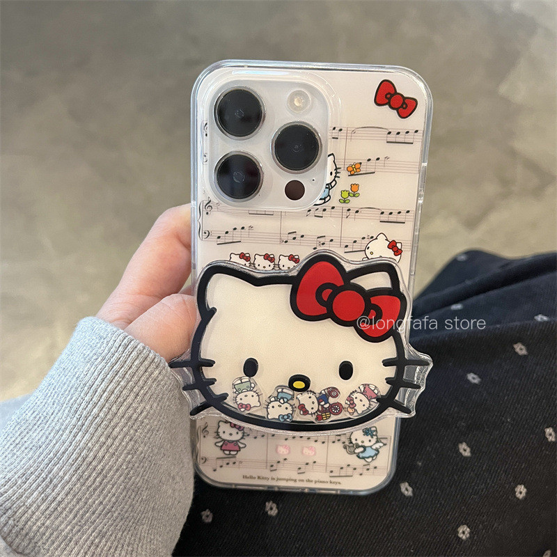 การ์ตูนหมายเหตุคิตตี้แมวยึดแฟชั่นน่ารักกรณีโทรศัพท์สำหรับ iPhone 15 14 13 16 PRO MAX 14pro 13pro 16pro 15pro 16PROMAX ฝาครอบป้องกันฮาร์ด g litter ที่เรียบง่ายล้าง