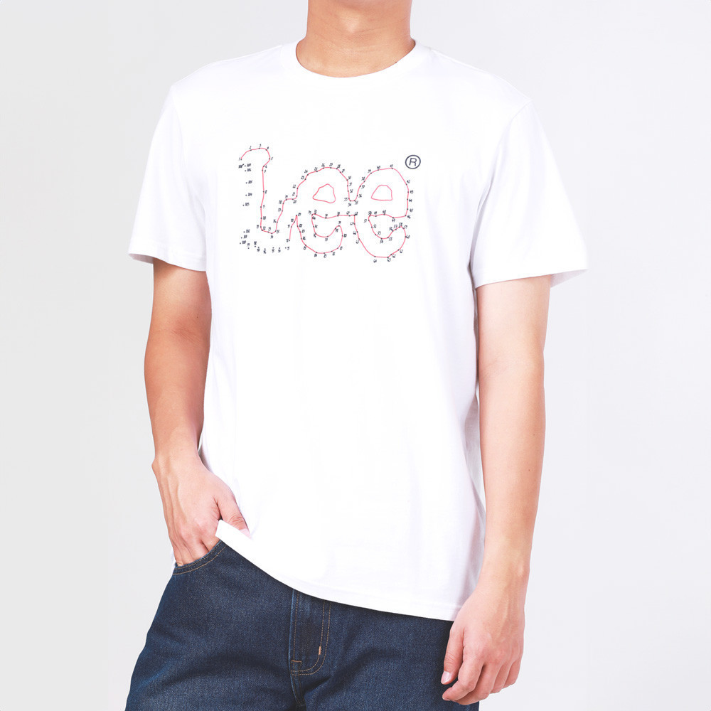 LEE เสื้อยืดแขนสั้นผู้ชาย ทรง Regular รุ่น LE S624MTSSN39 สีขาว