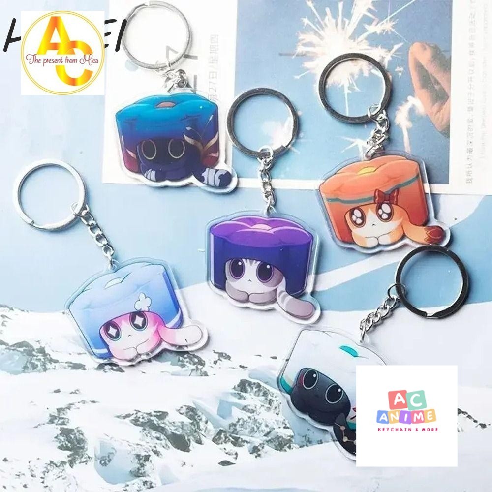 พวงกุญแจ HEFEI Honkai, Critter Pick Cats Cakes Star Rail