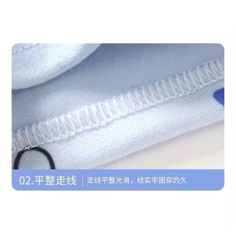 ชุดนอนเด็ก ชุดกันหนาว ผ้าสำลี แขนยาว+ขายาว 80-110cm💖 - รูปที่ 2